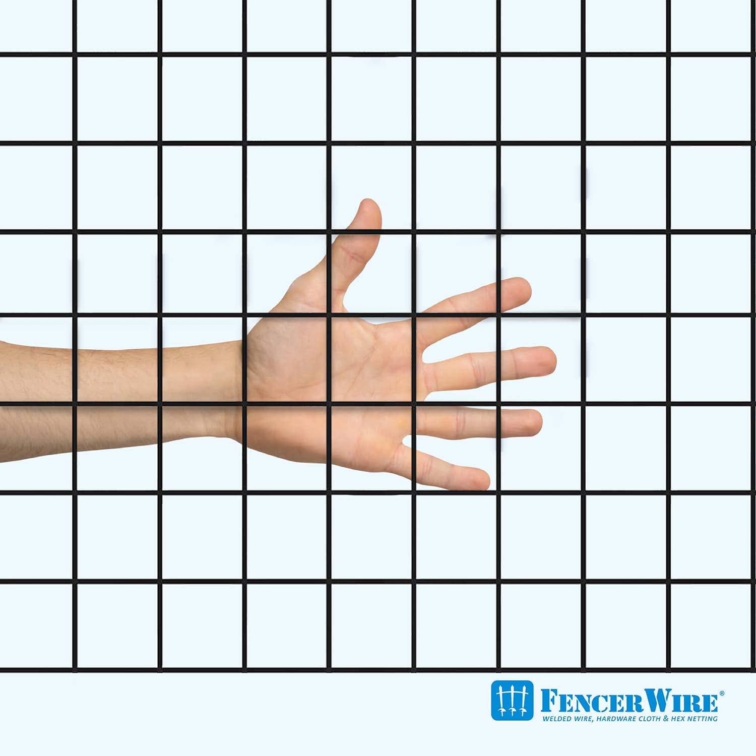 16 Gauge Black Vinyl Coated Welded Wire Mesh - 1.5