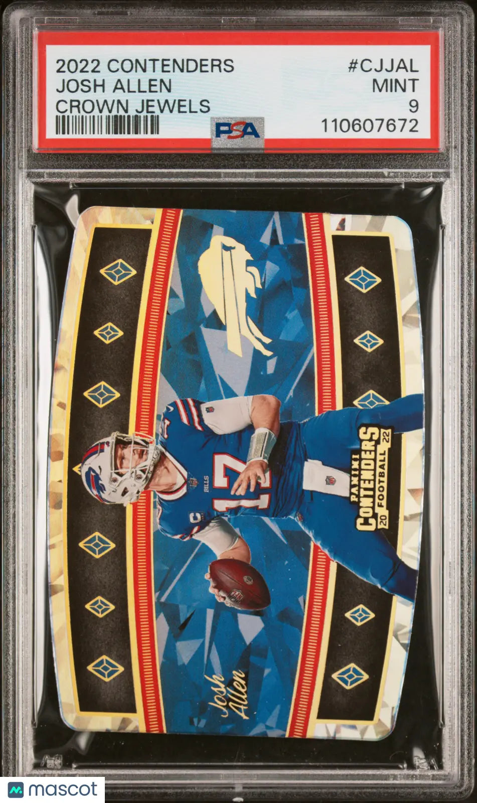 2022 Panini Contenders Football Crown Jewels Josh Allen PSA 9 Graded Card - Perfect for NFL Collectors, Sports Memorabilia Displays & Investment Collections