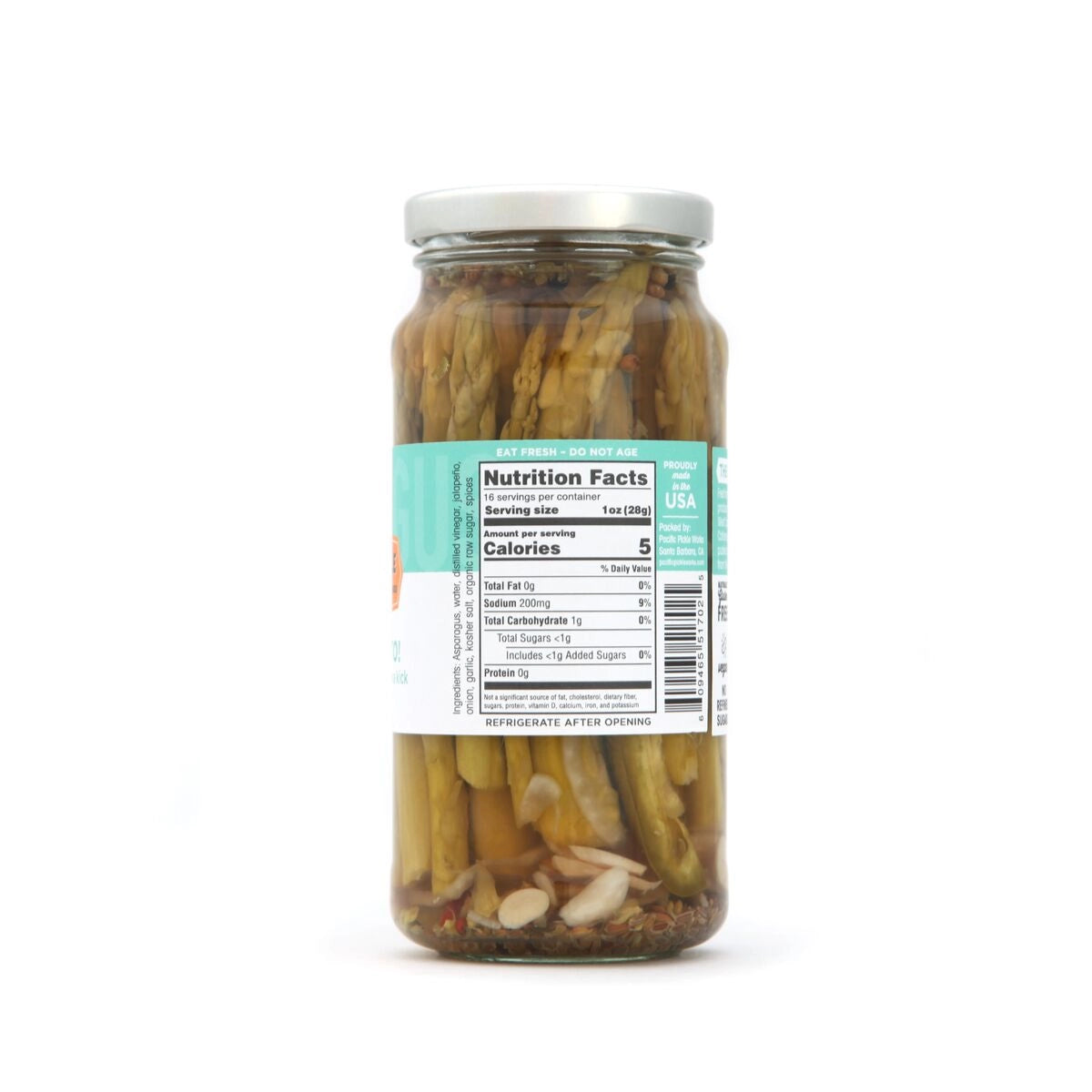 Premium Pickled Asparagus Spears - Crunchy & Tangy Gourmet Vegetables in Jar | Perfect for Charcuterie Boards, Salads & Gifts