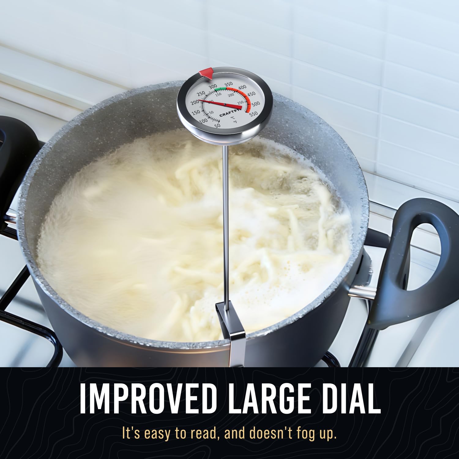 Candy Thermometer with Pot Clip - 8