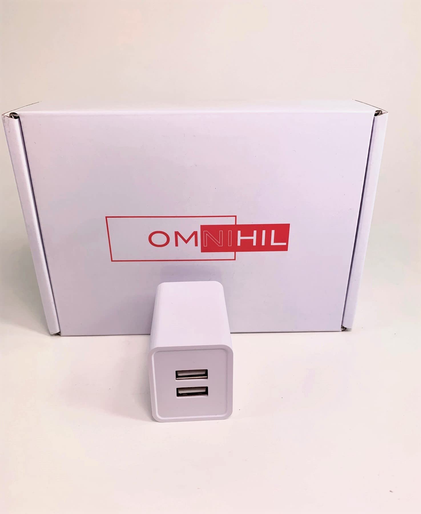 Omnihil 2-Port USB Wall Charger with 30ft Micro USB Cable - Fast Charging Compatible with Bose QC35 QC45 Wireless Headphones - Perfect for Home Office Travel Car Charging