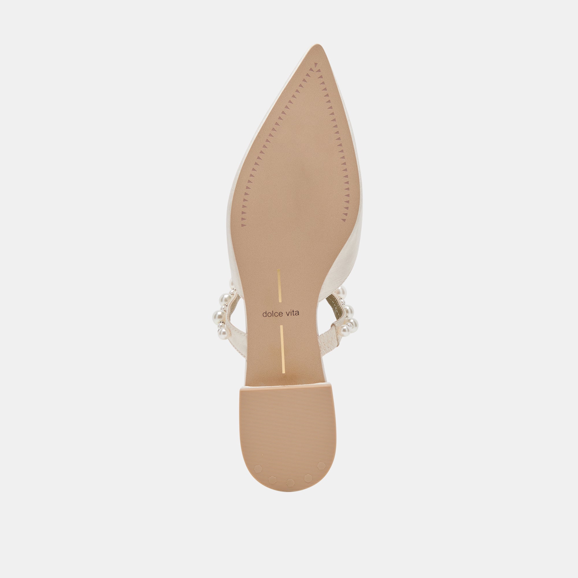 KANIKA PEARL WIDE FLATS VANILLA PEARLS - Comfortable Women's Ballet Flats for Work, Travel & Casual Wear