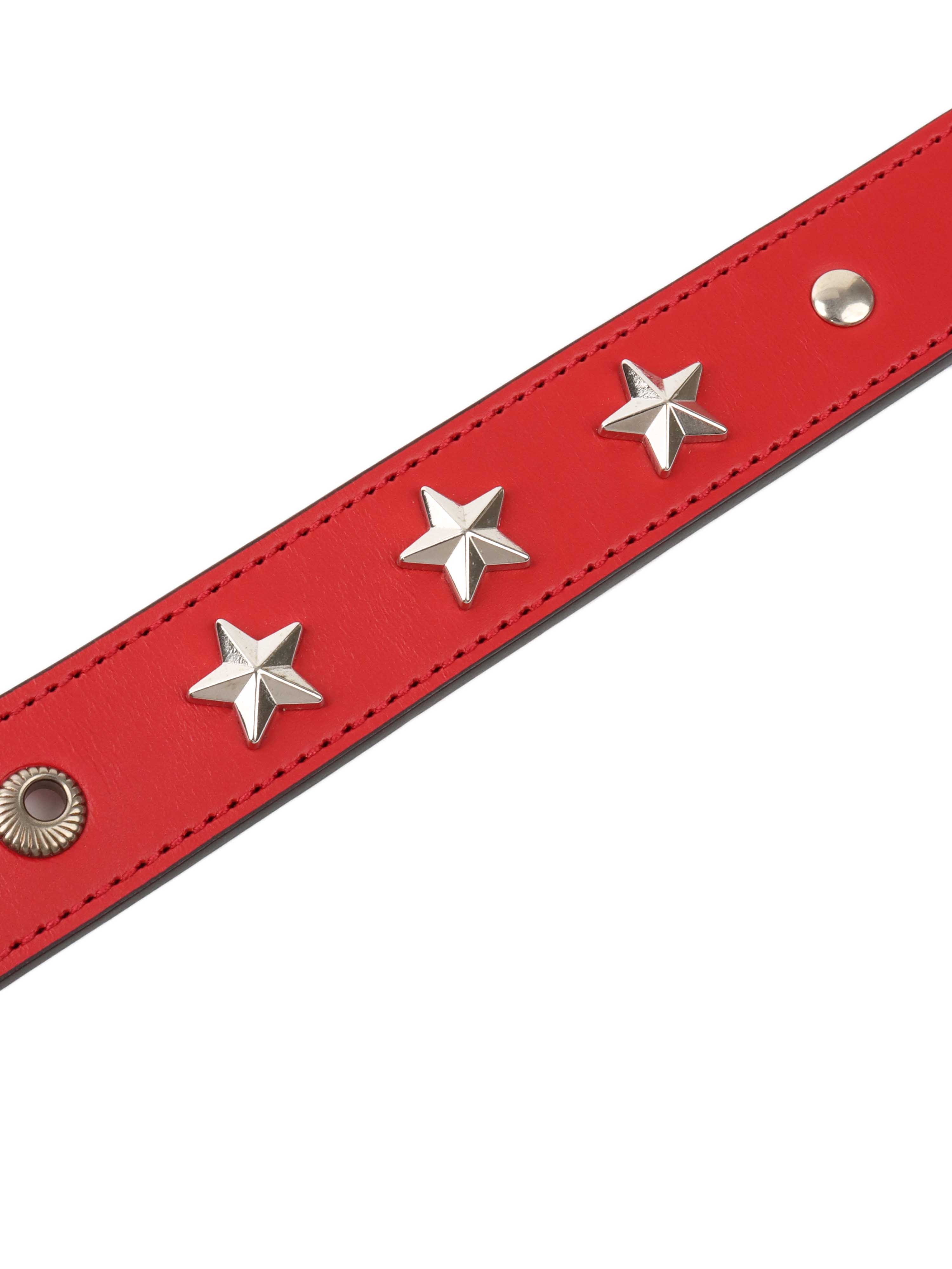 Gucci GG Red Leather Studded Belt - Size 90 | Luxury Designer Accessory for Women & Men - Perfect for Jeans, Dresses & Formal Outfits
