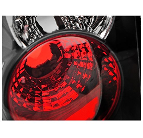 Black Tail Brake Lights Rear Lamps for 1996-2002 Toyota 4Runner SUV - Waterproof LED Brake Lights for Enhanced Safety & Night Driving