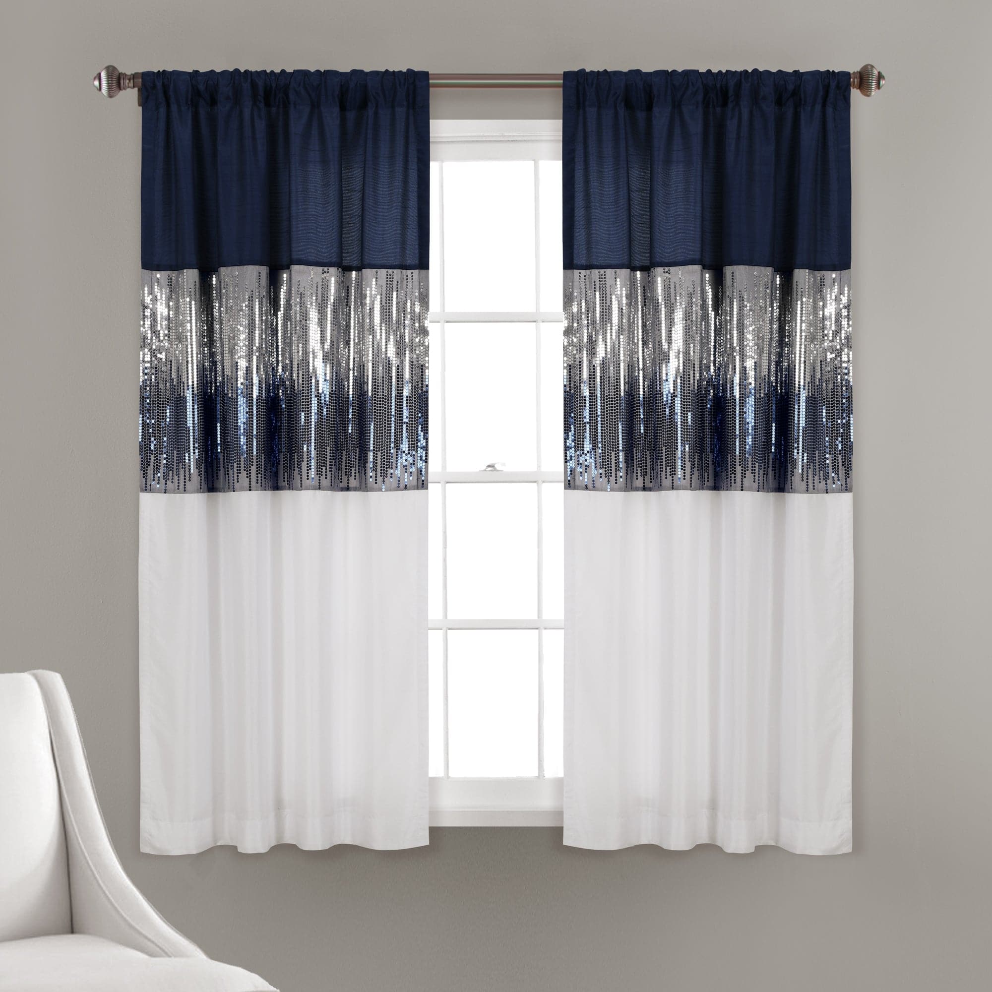 Starry Night Blackout Window Curtain Panel for Bedroom & Living Room - Galaxy Themed Room Darkening Drapes for Better Sleep & Home Decor