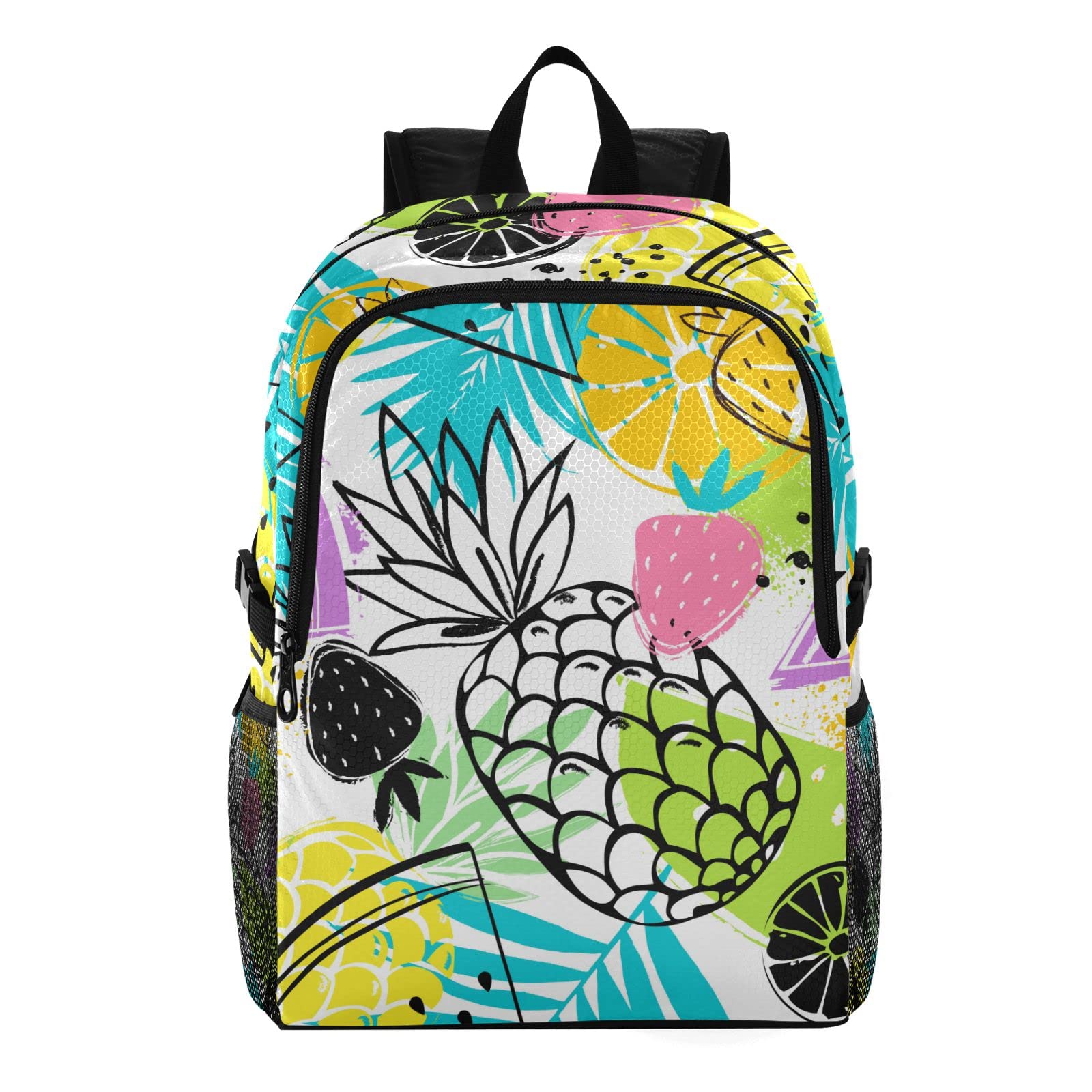 Lightweight Waterproof 20L Packable Backpack for Hiking, Camping & Travel - MCHIVER Pineapple Design Daypack with Pockets | Perfect for Outdoor Adventures, Beach Trips & Daily Commute