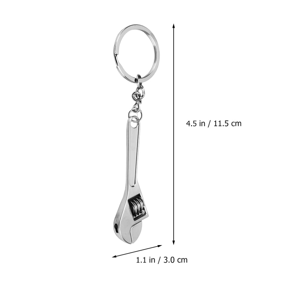 4pcs Durable Metal Wrench Keychain Set for Home & Car Keys