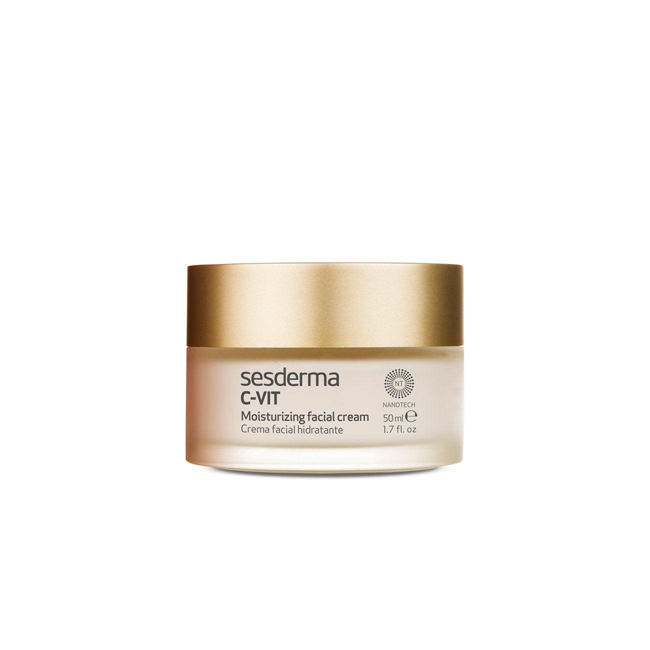 Vitamin C Moisturizing Facial Cream for Brightening & Anti-Aging - Day & Night Hydration for Glowing Skin