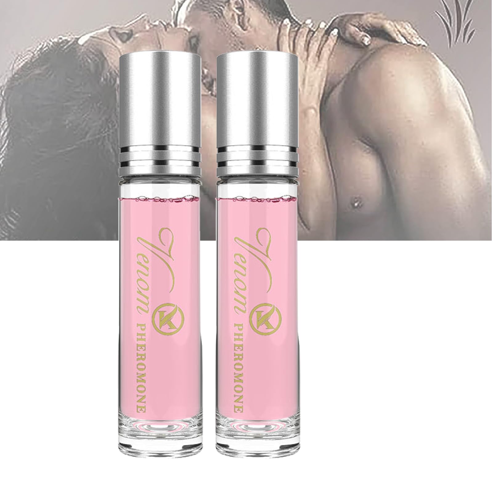 Box Rose Pheromone Perfume Roll-On for Women - Long Lasting Cologne Oil with Enhanced Essence, 2PCS Set - Perfect for Date Nights, Romantic Occasions & Confidence Boosting