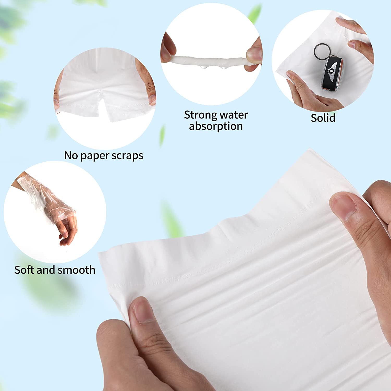 200-Pack Soft Cotton Disposable Face Towels | Hypoallergenic Dry & Wet Wipes for Women, Sensitive Skin & Baby Care | Makeup Remover & Personal Cleaning Tissues | Travel, Gym & Daily Skincare Essentials