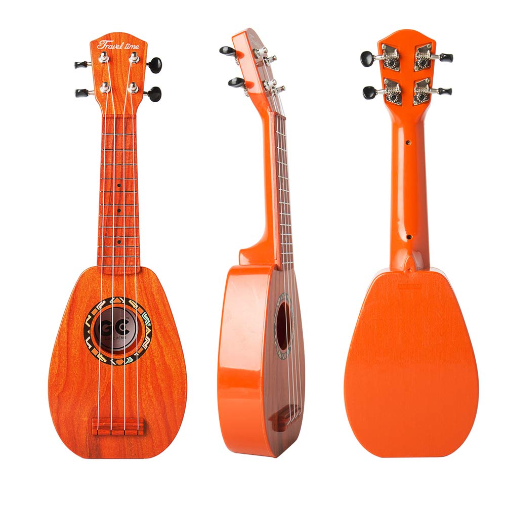 YOLOPARK 17 Inch Kids Toy Guitar for Girls & Boys - Mini Toddler Ukulele with 4 Strings, Musical Instrument Gift for 3-7 Year Olds - Educational Beginner Guitar for Children | Perfect for Birthday Gifts, Music Lessons & Pretend Play