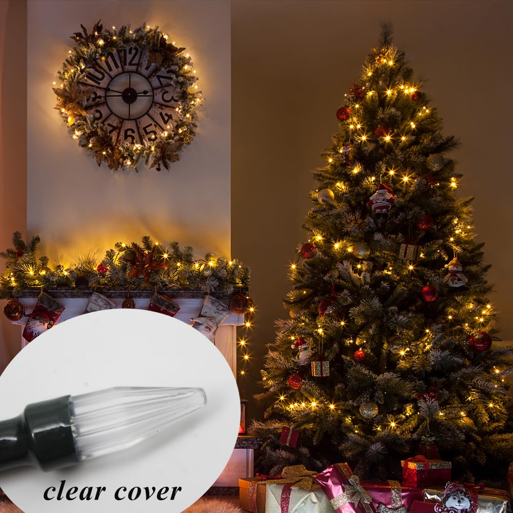 Solhice 40ft Christmas Lights with Remote Control - 120 LED Warm White USB String Lights for Indoor/Outdoor Decor | Perfect for Xmas Tree, Bedroom, Car, and Holiday Decoration