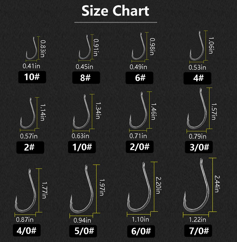 **150pcs Forged Long Shank Fishing Hooks - Stainless Steel Saltwater & Freshwater Circle Octopus Hooks for Bass, Trout, Catfish - Strong & Sharp Fishing Gear for Deep Sea & Shore Fishing**