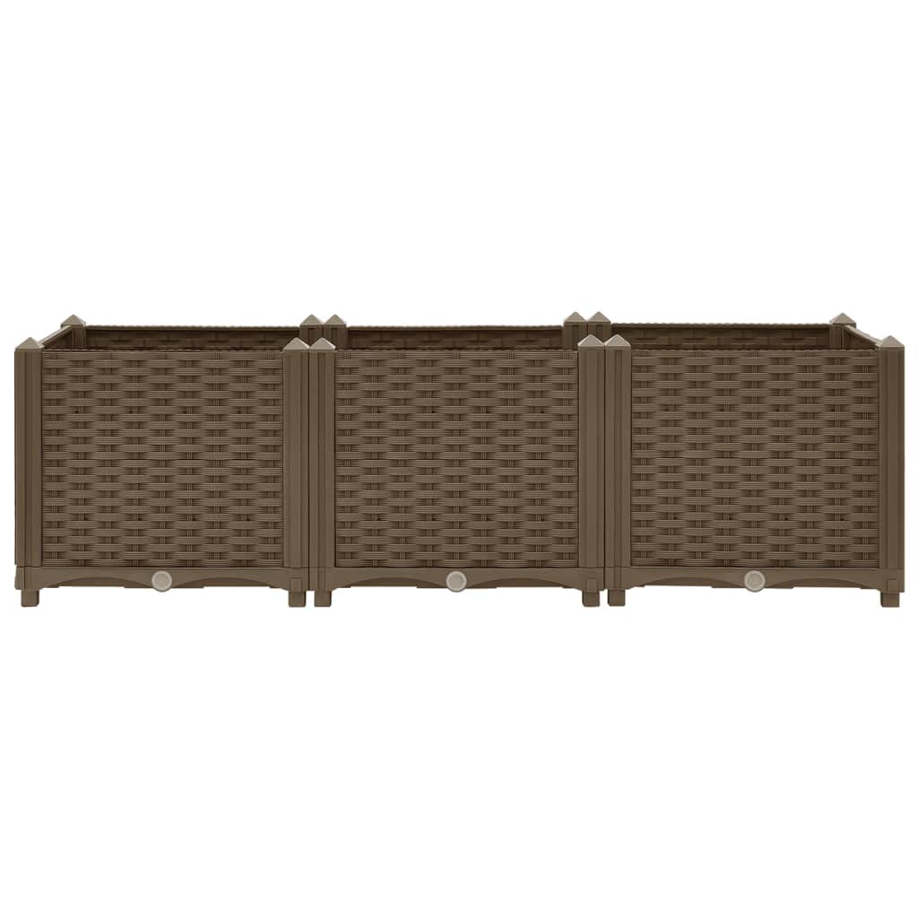 47.2x15.7x15 Inch Raised Garden Bed for Vegetables Flowers Herbs - Durable Polypropylene Outdoor Planter Box - Perfect for Backyard Patio Deck Lawn Gardening & Home Decoration