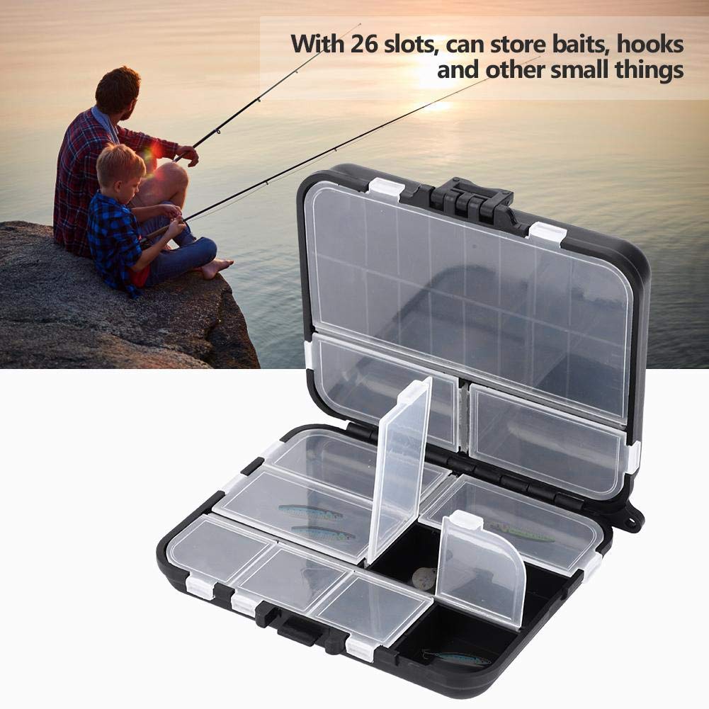 26-Slot Fishing Lure Box with Tackle Storage | Waterproof Bait Organizer for Hooks & Lures | Perfect for Bass, Trout & Saltwater Fishing Trips