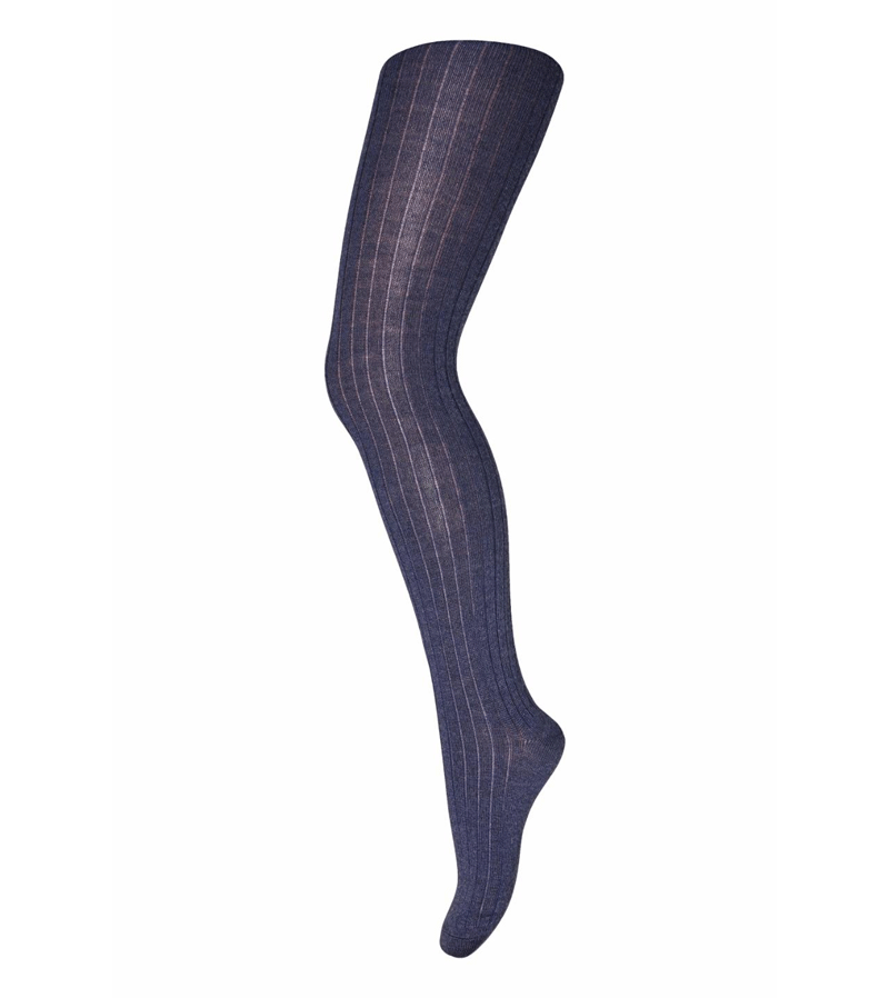 Premium Denim Melange Wool Rib Tights by MP Denmark - Warm Winter Leggings for Women, Perfect for Cold Weather, Outdoor Activities & Casual Fashion