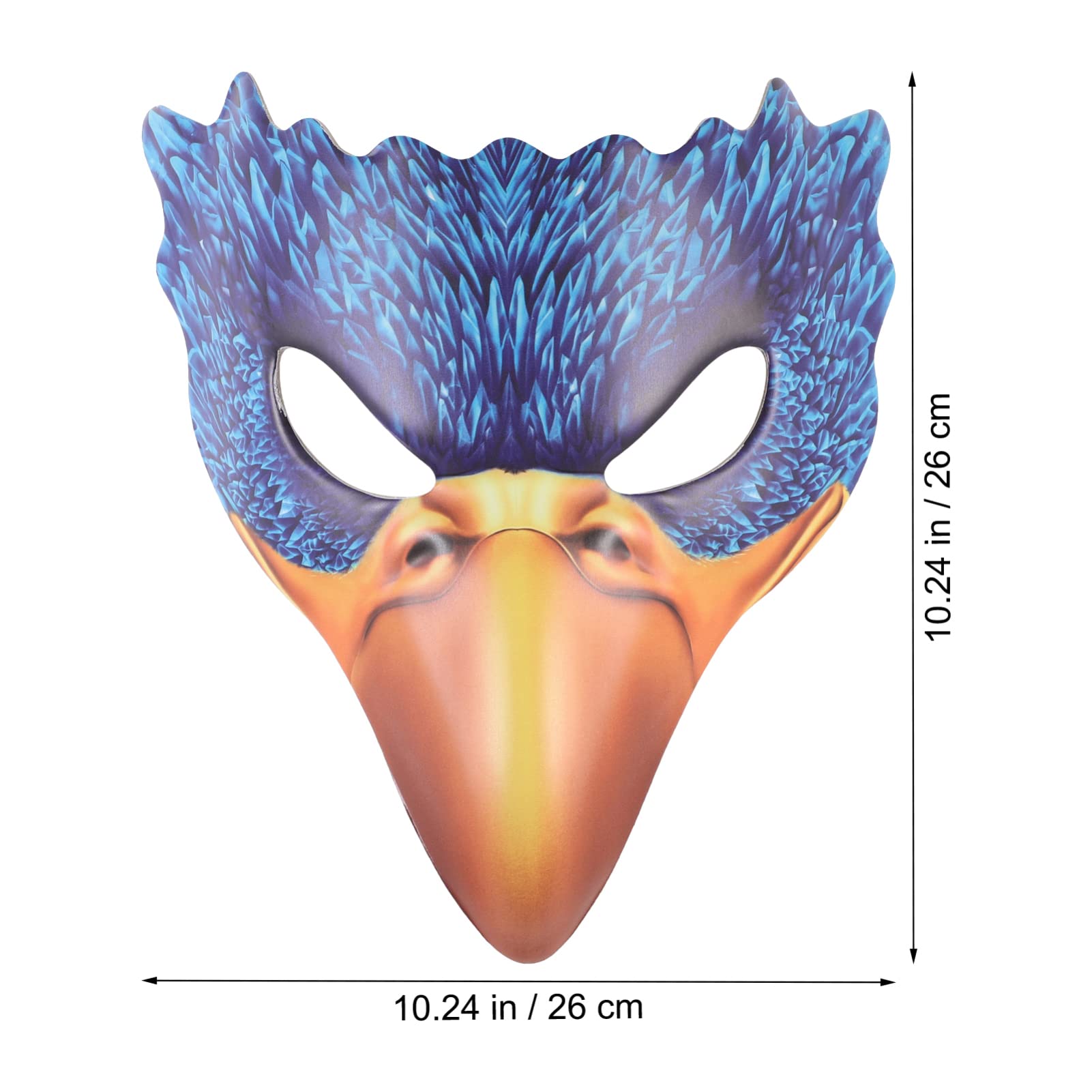 PRETYZOOM Halloween Mask - Long Nose Bird Beak Half Face Cover for Costume Parties, Masquerade Balls & Cosplay (Blue) | Perfect for Halloween, Carnival, Theatrical Performances & Renaissance Fairs