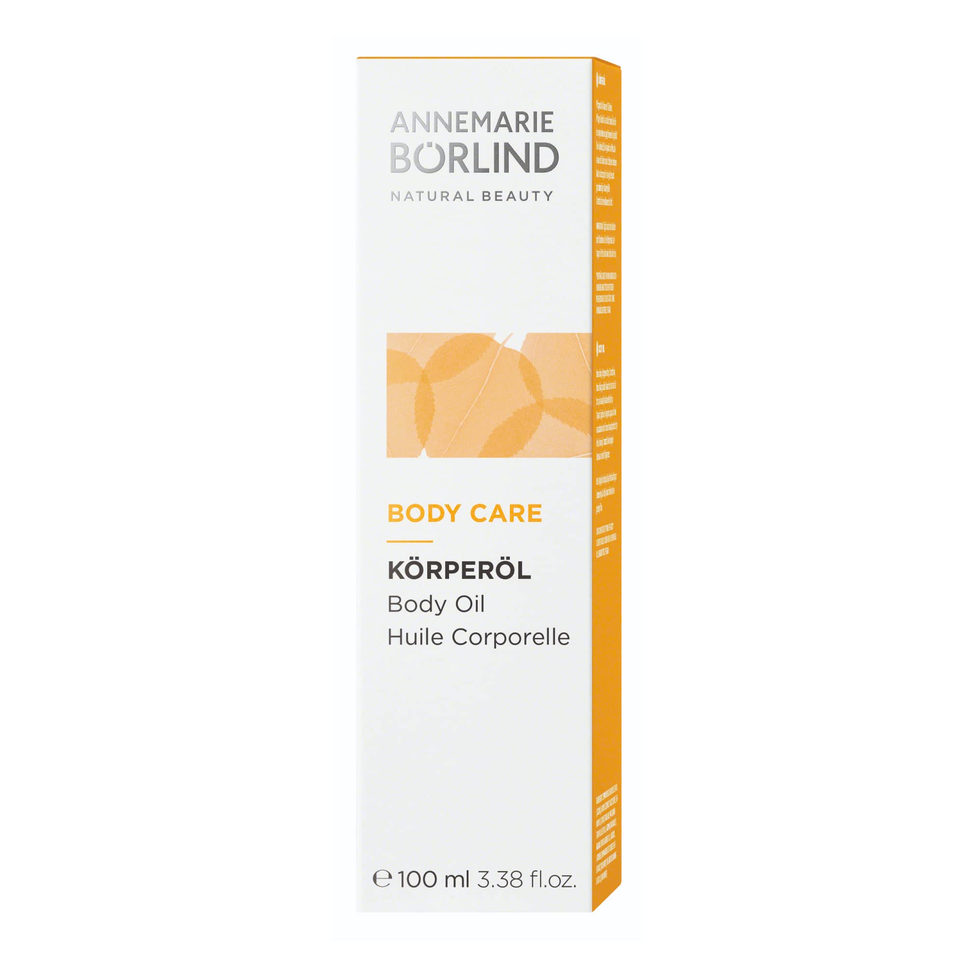 ANNEMARIE BÖRLIND Nourishing Body Oil with Organic Jojoba & Argan Oil - Vegan Skin Care for Dry Skin, Regenerating & Smoothing - 3.38 Fl Oz - Perfect for Daily Moisturizing & Massage Therapy