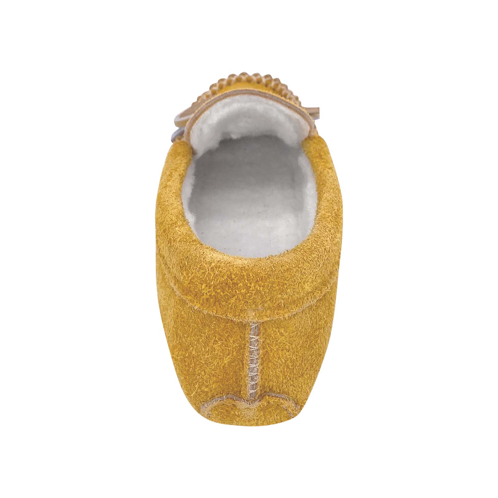 Women's Warm Fleece Lined Beaded Suede Moccasins - Soft Indoor/Outdoor House Shoes for Winter Comfort & Style