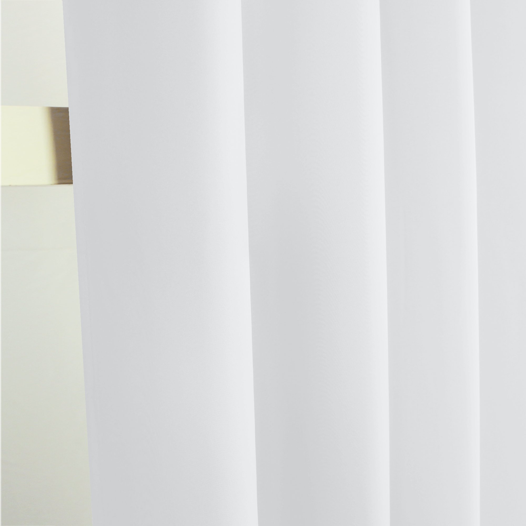 Turquoise Extra Wide Blackout Curtains for Living Room & Patio - Thermal Insulated Grommet Room Divider Curtain Panel (100W x 84L Inches, Pure White) - Perfect for Sliding Doors, Bedrooms & Home Theater Light Control