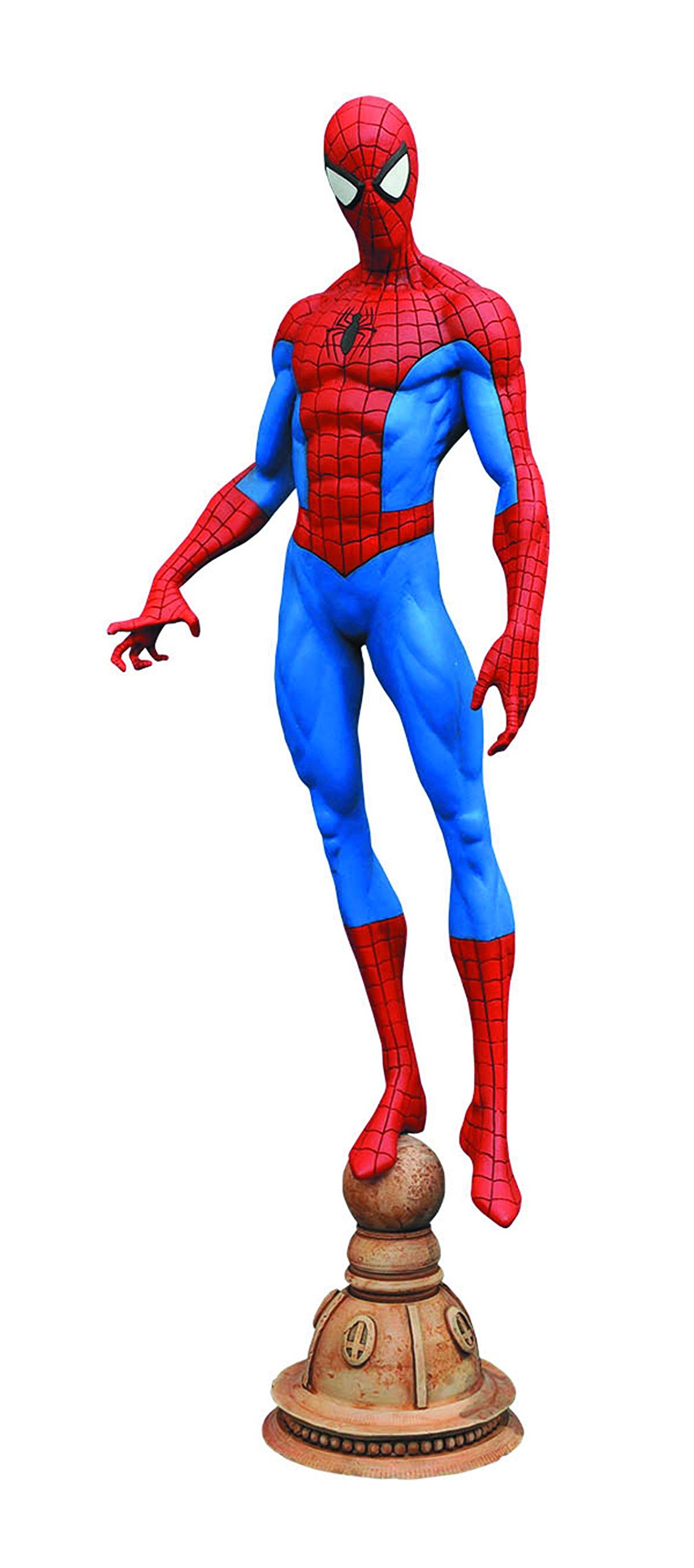 Marvel Spider-Man PVC Action Figure - Diamond Select Toys Collectible Statue for Superhero Fans | Perfect for Home Decor, Office Display & Gift Giving