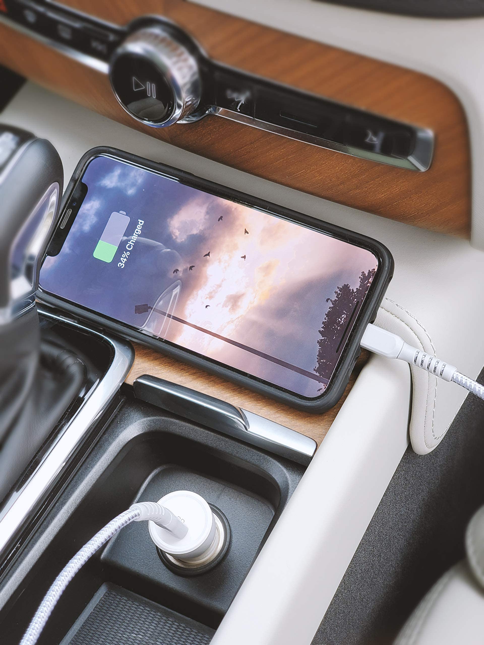 MFi Certified Ultra-Fast 30W iPhone Car Charger with Lightning to USB-C Cable - Rapid Charging Adapter for iPhone 14/13/12/11 Pro/Max/Plus/SE & iPad - Perfect for Road Trips & Daily Commutes