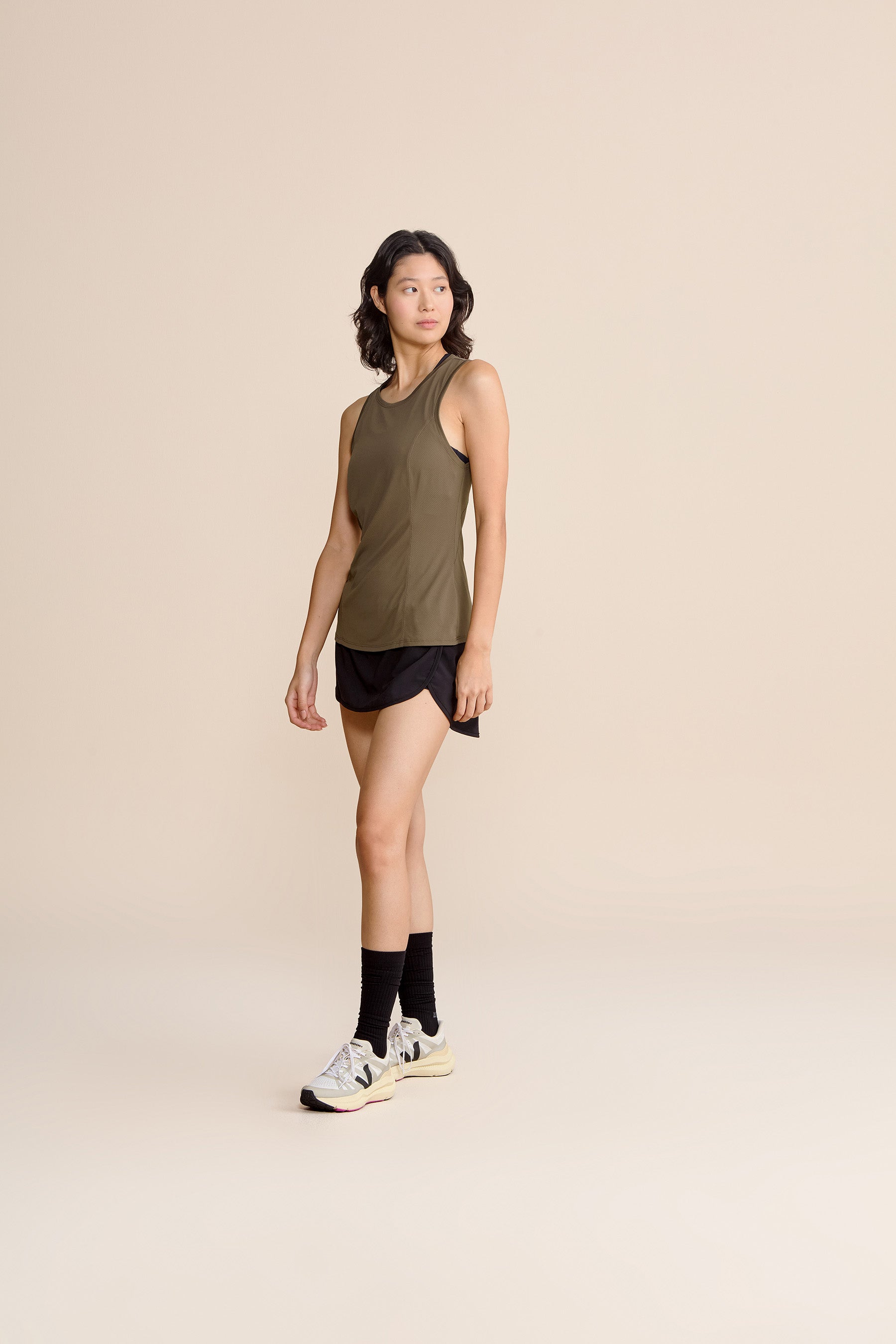 Action Line Tank Top for Women - Breathable & Comfortable Workout Shirt - Perfect for Gym, Yoga, Running & Summer Outfits