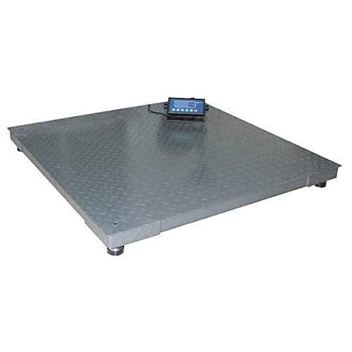 Heavy Duty Digital Floor Scale with Remote Indicator - 2500 lb/1000kg Capacity - Perfect for Warehouses, Shipping, and Industrial Weighing Applications