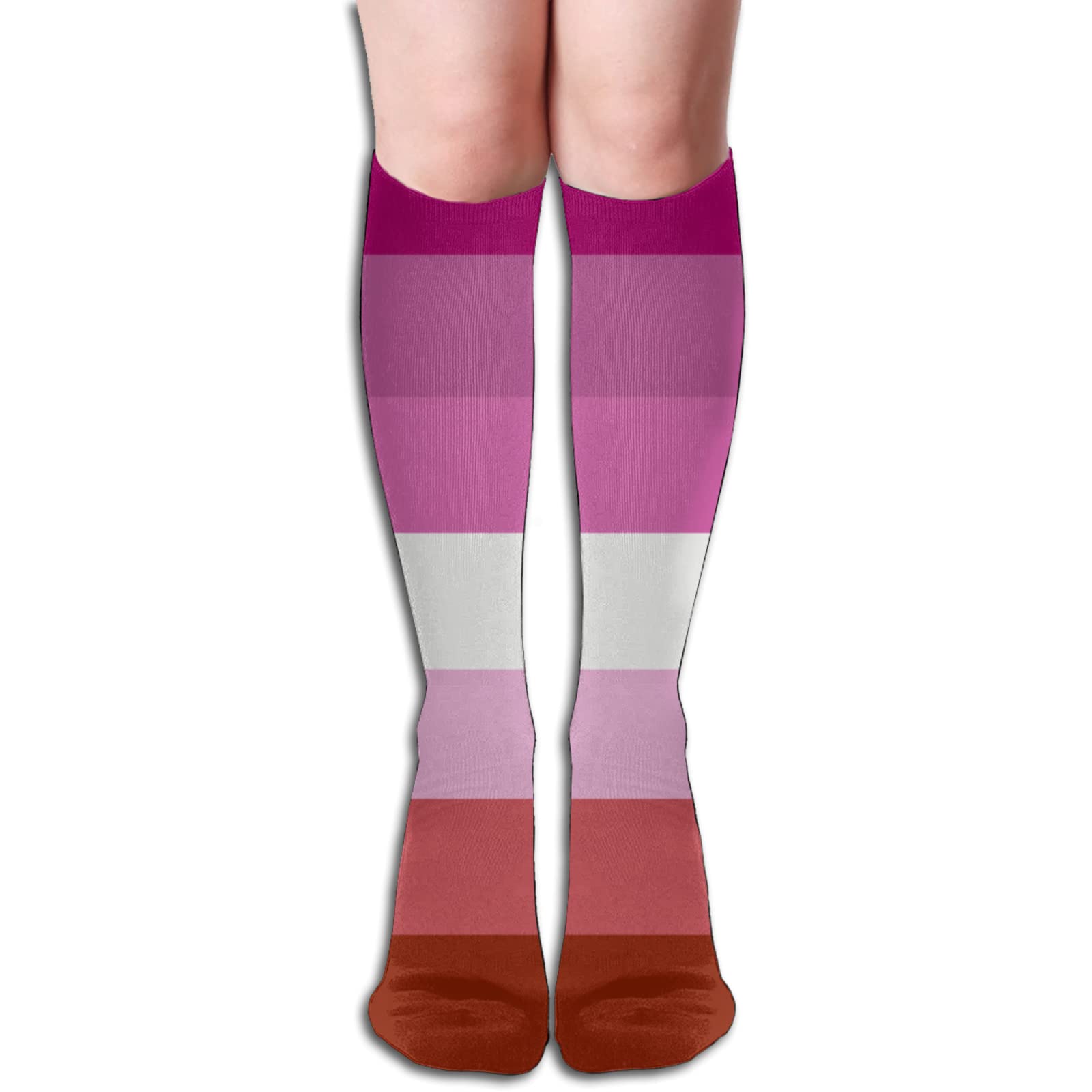 Correctional Officer Knee High Socks for Women - 50cm Long Athletic Socks for Work & Casual Wear