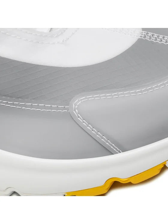 Armani Exchange Grey & Yellow Sneakers for Men - Stylish Casual Shoes for Walking, Running & Everyday Wear
