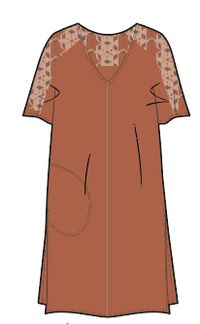 Ambrose Oversized Dress in Burnt Orange - Stylish Loose Fit Maxi Dress for Women | Perfect for Casual Outings, Beach Vacations, and Boho Fashion