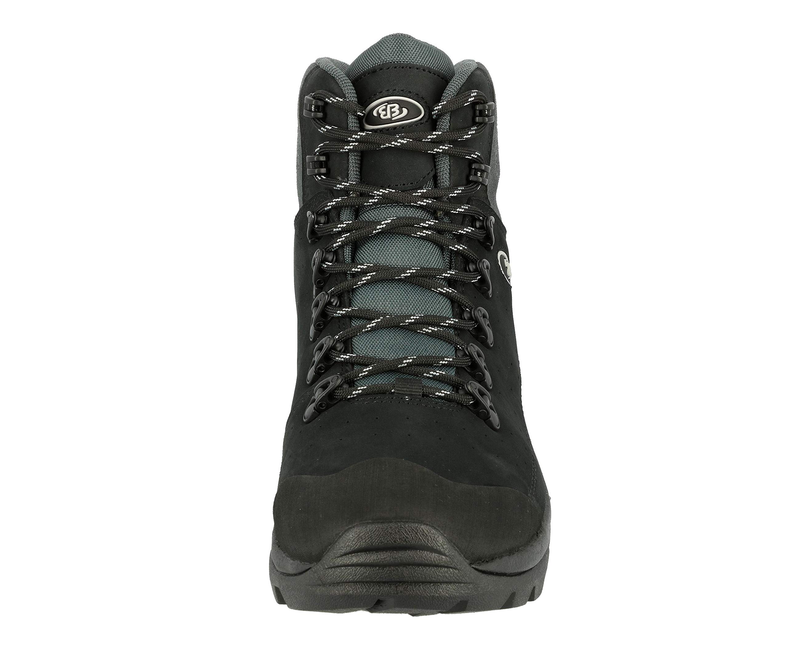 Bruetting Unisex Mount Tanaga Hiking Boots for Men & Women - Black/Gray, Size 8 Women/6.5-7 Men - Durable Outdoor Trekking Shoes for Mountain Climbing & Trail Walking