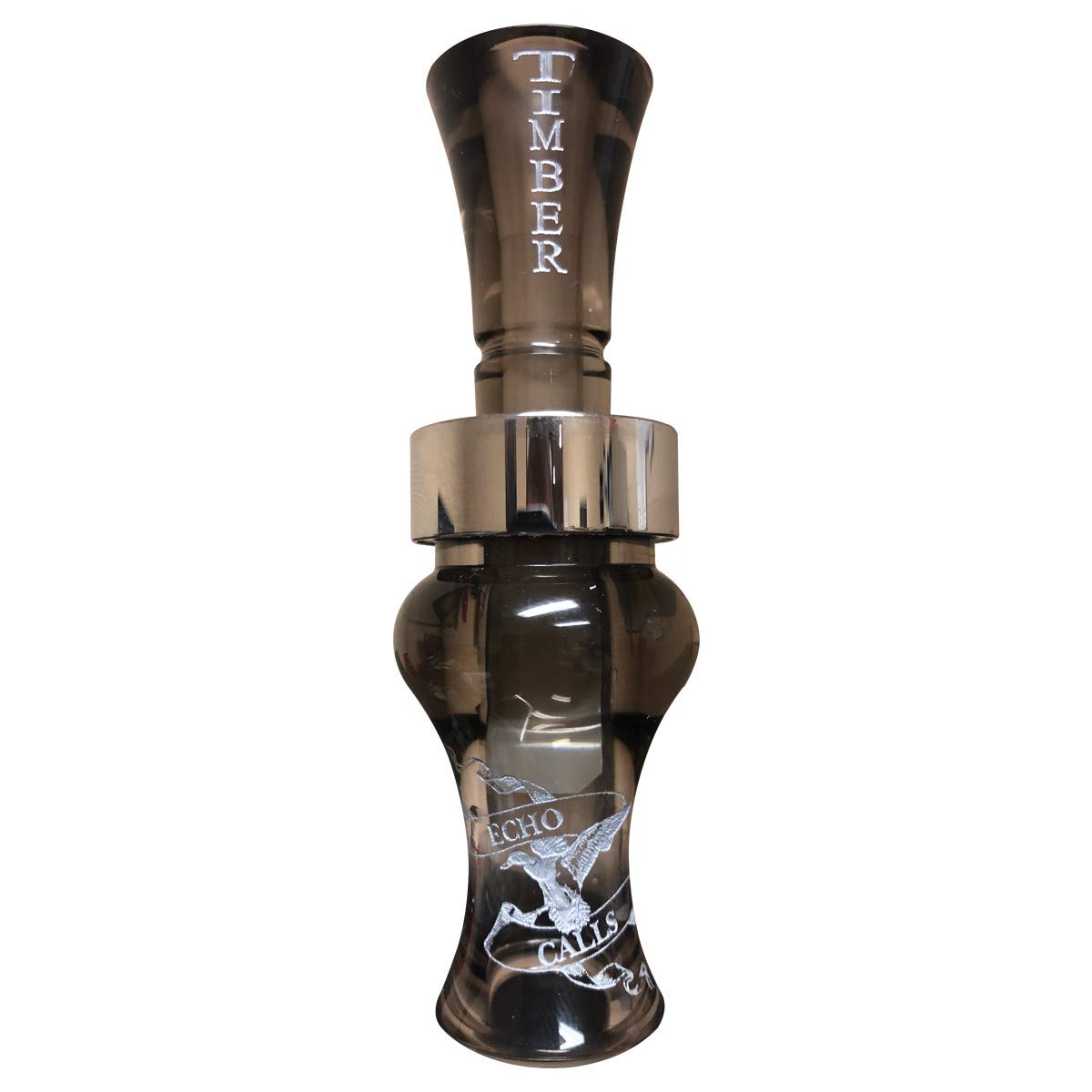 Echo Timber Single Reed Acrylic Duck Call - Smoke Finish Hunting Whistle for Waterfowl Hunting & Outdoor Sports