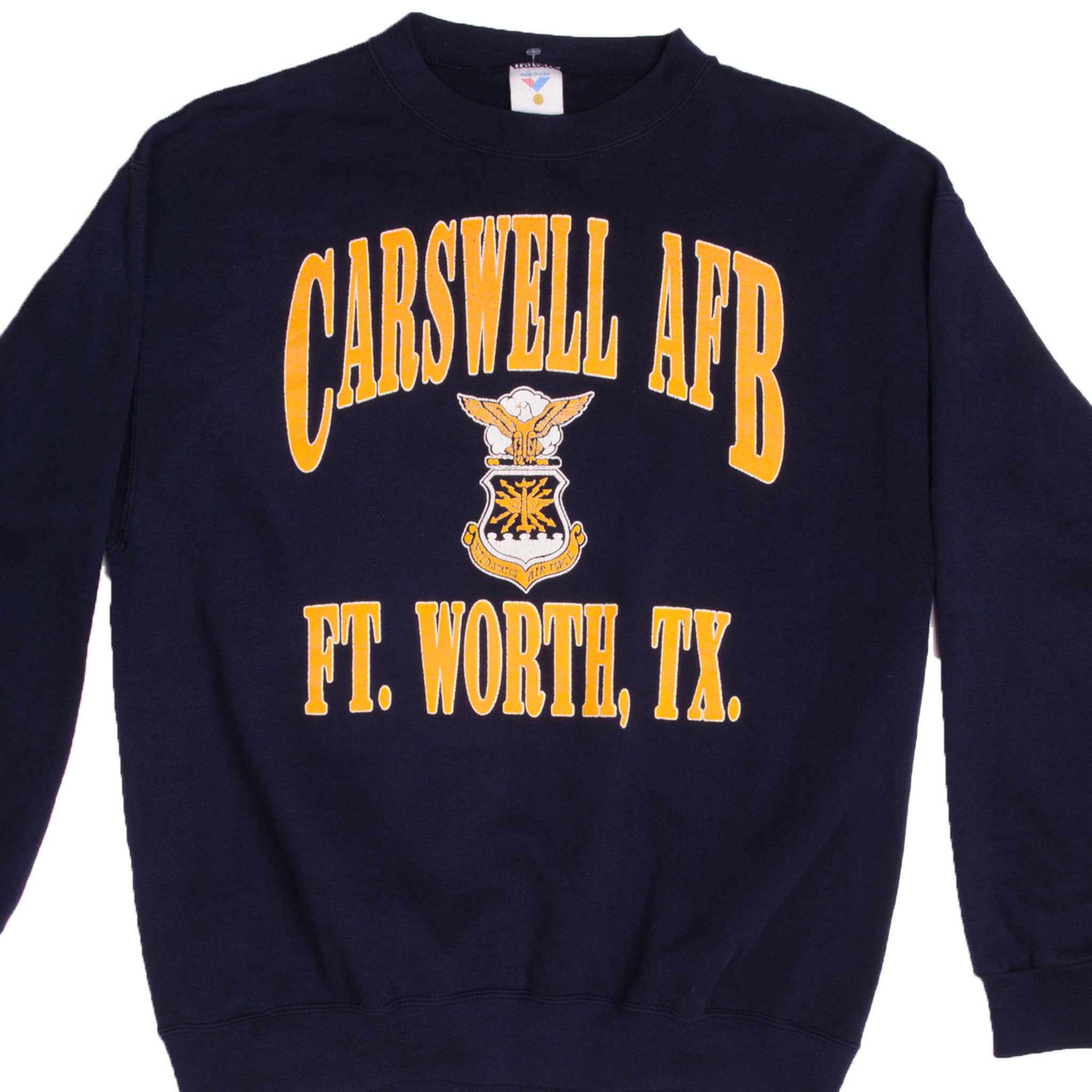 Vintage USAF Carswell AFB Air Force Sweatshirt 1990s - Large Size, Made in USA - Retro Military Apparel for Men & Women - Perfect for Casual Wear, Vintage Collectors & Air Force Enthusiasts