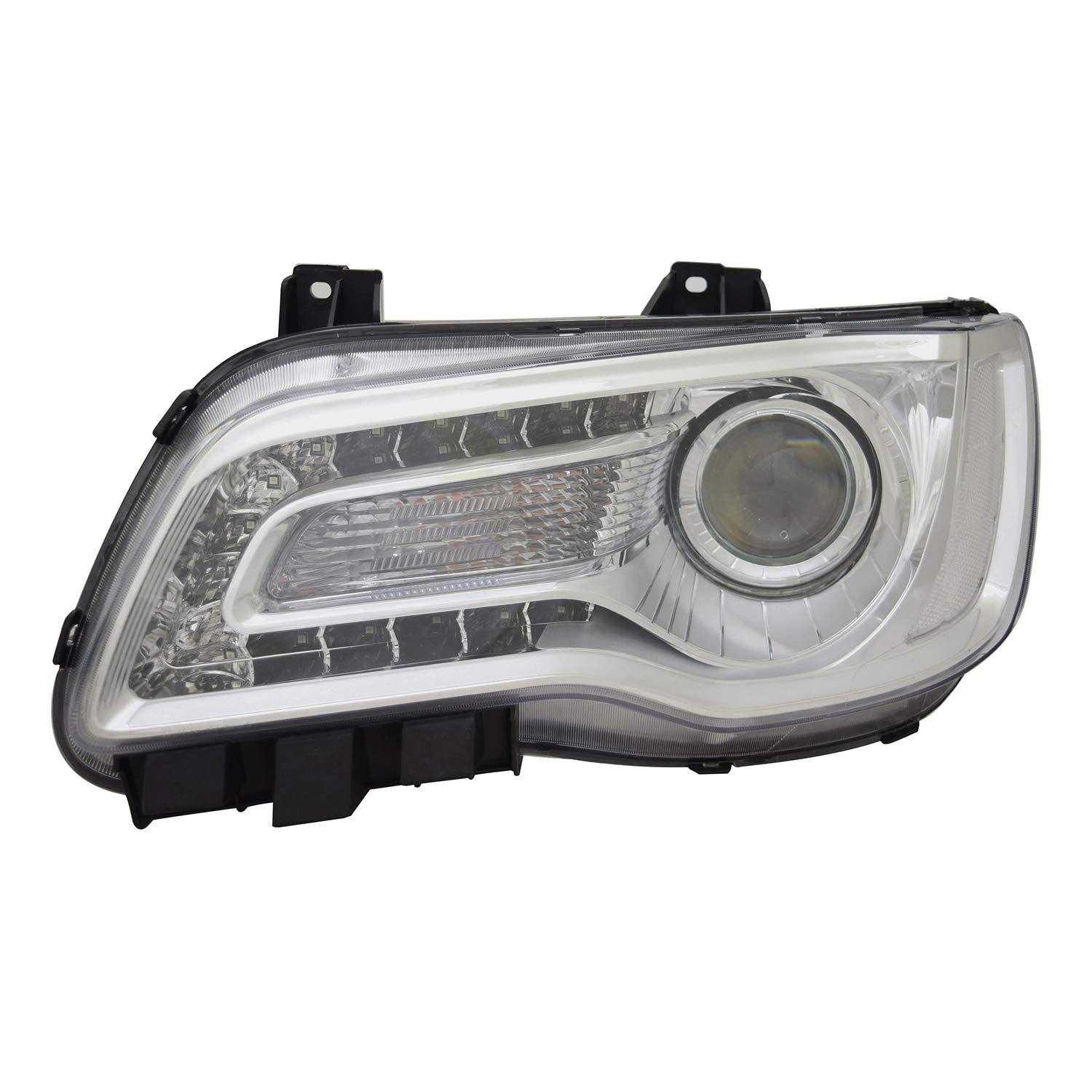 TYC Left Headlight Assembly Compatible with 2018-2021 Chrysler 300 - Replacement for Broken/Damaged Lights - Perfect for Night Driving & Enhanced Visibility