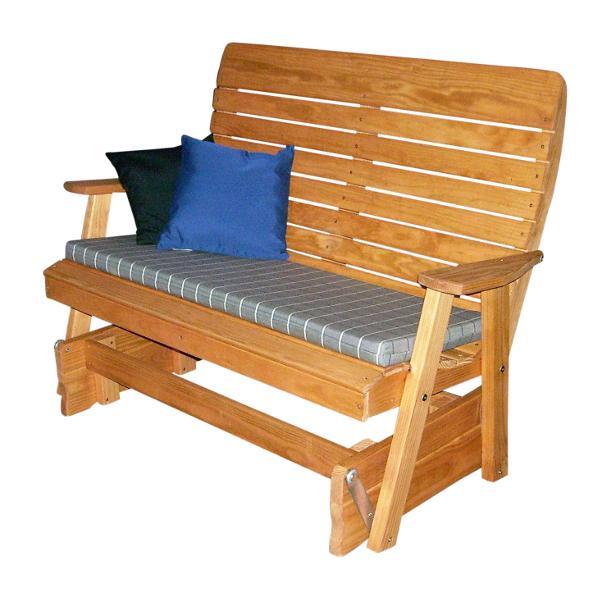 Pressure Treated Pine Highback Glider - Durable Outdoor Rocking Chair for Patio, Garden & Porch Relaxation | Weather-Resistant & Comfortable Seating Solution