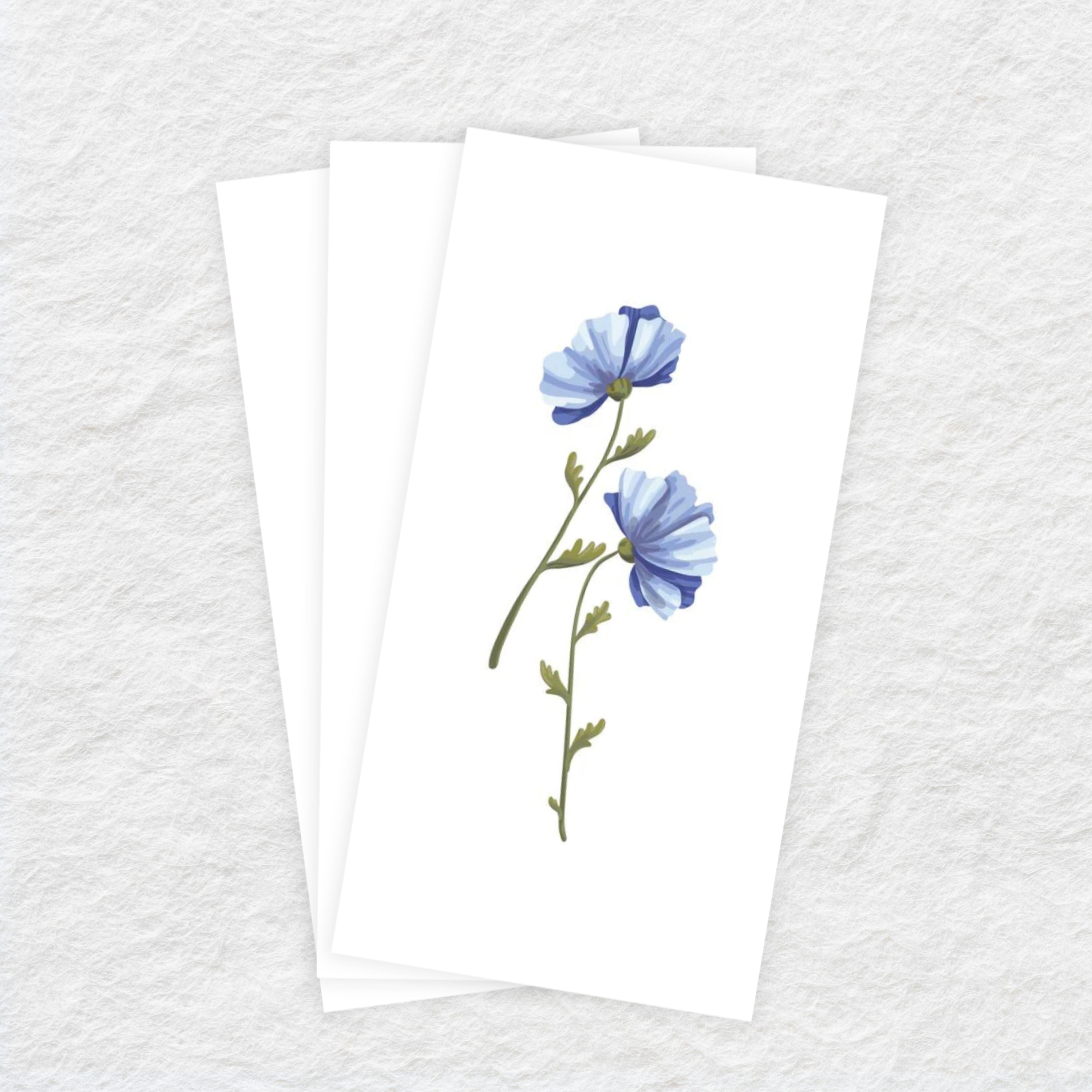 Disposable Linen-Like Paper Guest Towels - 16 Pack Blue Daffodil | Premium Bathroom & Kitchen Napkins for Parties, Weddings & Events