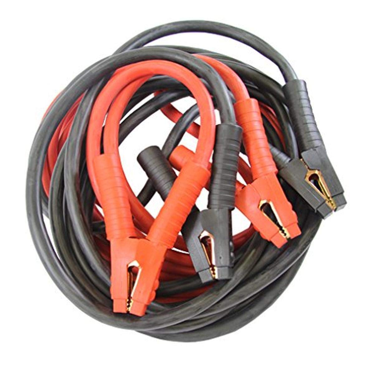 FJC (45265) 25-Foot 2/0-Gauge Heavy Duty Booster Jumper Cables - 800 Amp Rating with Secure Clamps - Emergency Car Battery Jump Starter for Trucks, SUVs, and Vehicles