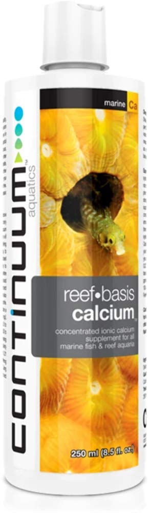 Continuum Aquatics Reef Basis Calcium - Premium Liquid Calcium Supplement for Saltwater & Reef Aquariums | 2L Bottle | Maintains Coral Growth & Tank Health | Perfect for SPS, LPS Corals & Marine Life
