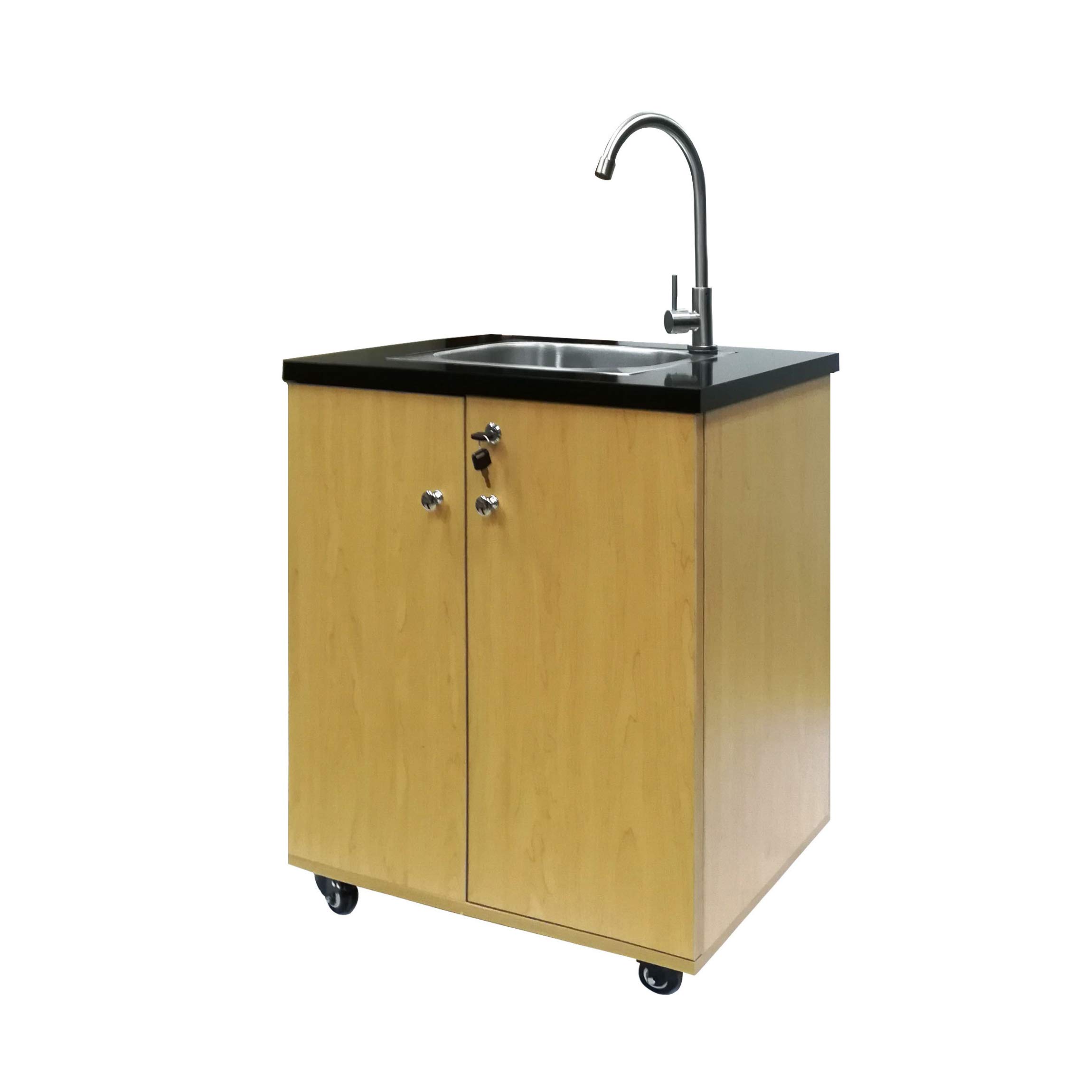 FixtureDisplays Portable Hand Washing Station with Self-Contained Water System - Mobile Sink with 110V Pump for Indoor/Outdoor Use - Ideal for Camping, RV Trips, Construction Sites & Emergency Preparedness