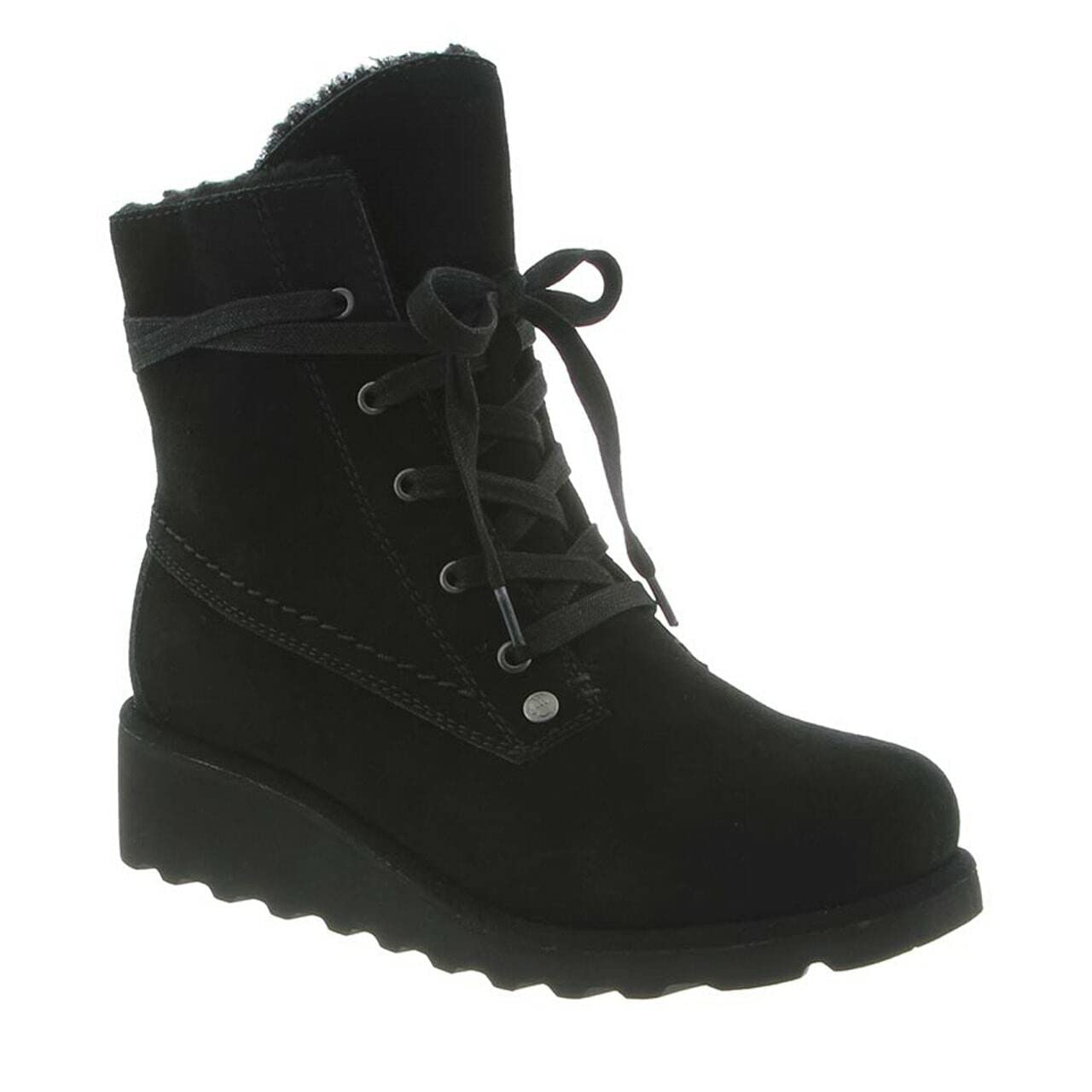 BEARPAW Women's Krista Wide Slip-On Suede Boots - Comfortable Winter Boots for Women in Multiple Sizes & Colors | Perfect for Casual Outings, Winter Walks, and Cozy Indoor Wear