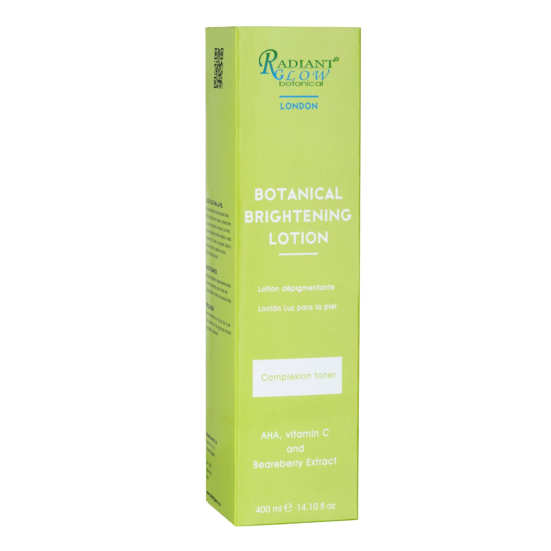 Radiant Glow Botanical Brightening Lotion - 400ml | Natural Skin Brightener with Vitamin C | Perfect for Daily Hydration & Evening Skincare Routine
