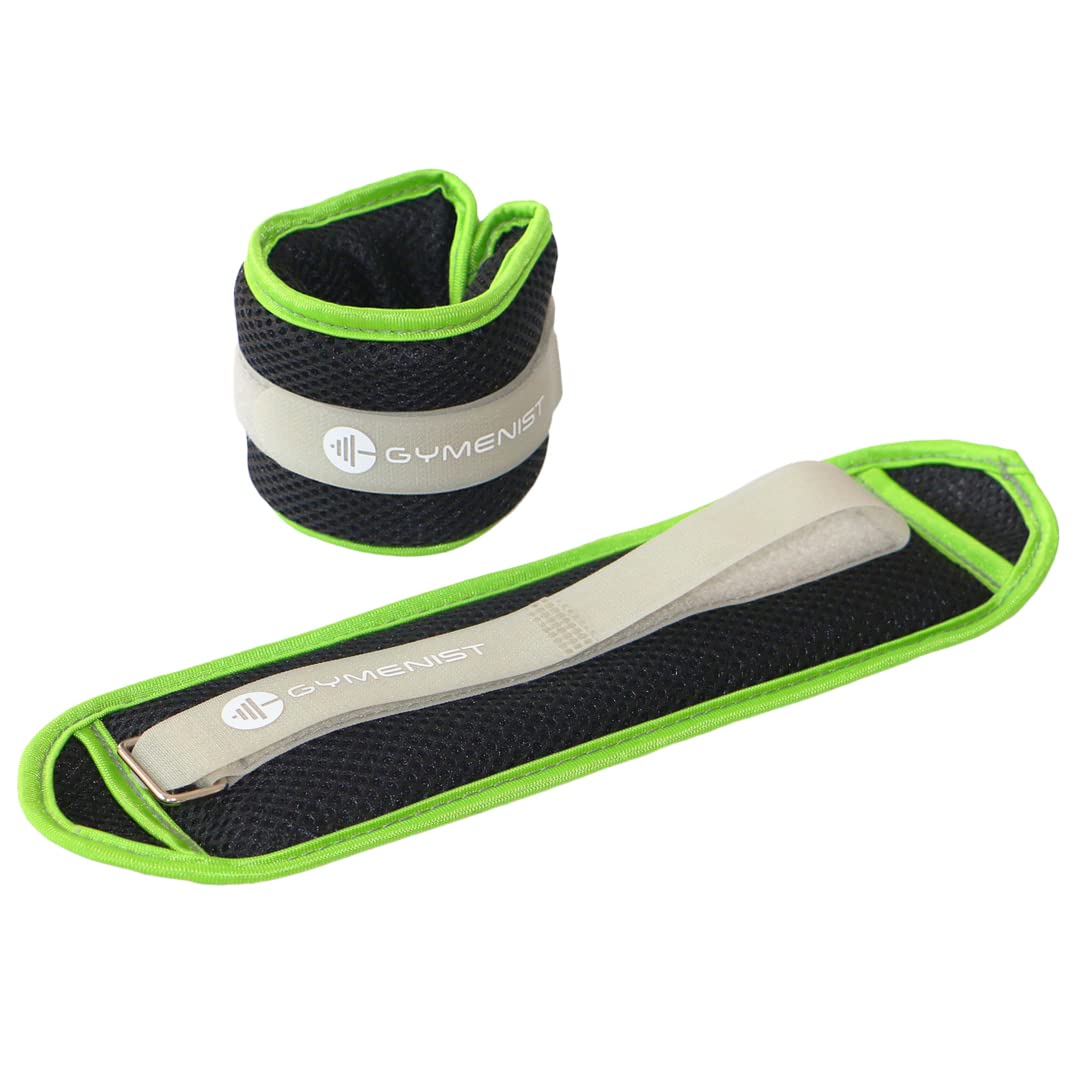 Gymenist Adjustable Waterproof Ankle Weights for Swimming, Aqua Fitness, Water Aerobics & All Water Sports Activities