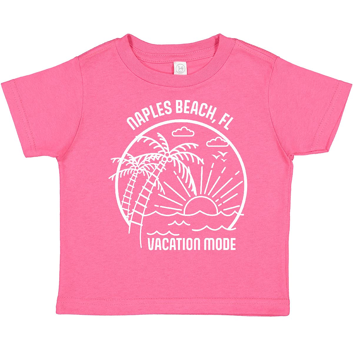 Inktastic Summer Vacation Mode Naples Beach Florida Toddler T-Shirt - Cute Florida Beach Graphic Tee for Boys & Girls - Perfect for Family Vacations, Beach Trips & Summer Outfits