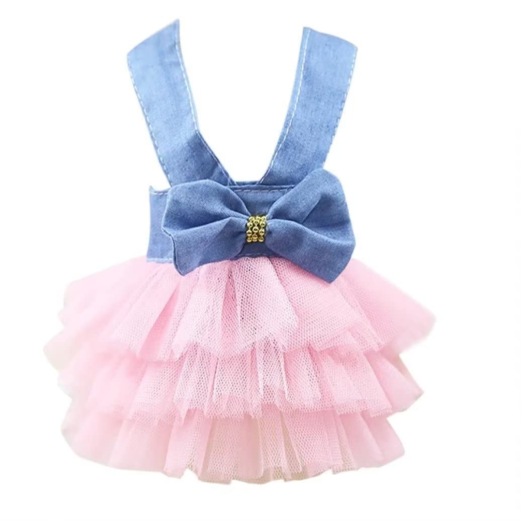 Stylish Mush Dog Tutu Dress for Small Dogs - Princess Summer Puppy Pet Clothes for Girls | Perfect for Parties, Photos & Special Occasions