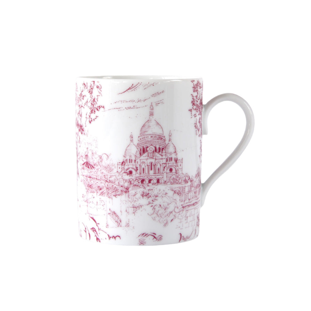 Tout Paris Mug - Elegant Prune Color Coffee Cup for Home & Office | Perfect for Tea, Coffee, and Hot Beverages