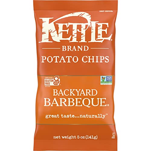 **Kettle Brand Backyard Barbeque Potato Chips - 5 Oz Bag | Crunchy & Flavorful Snack for BBQs, Parties & Movie Nights**