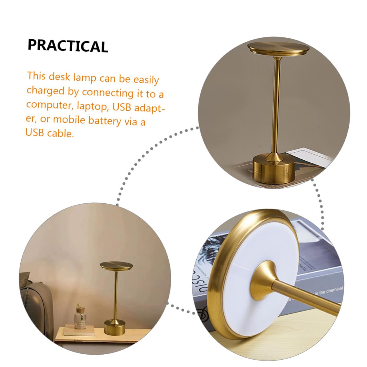 AUTSUPL Bedside Table Lamp with USB Charging Port - Soft Nightstand Light for Reading, Bedroom, Office Desk - Perfect for Nighttime Reading and Phone Charging