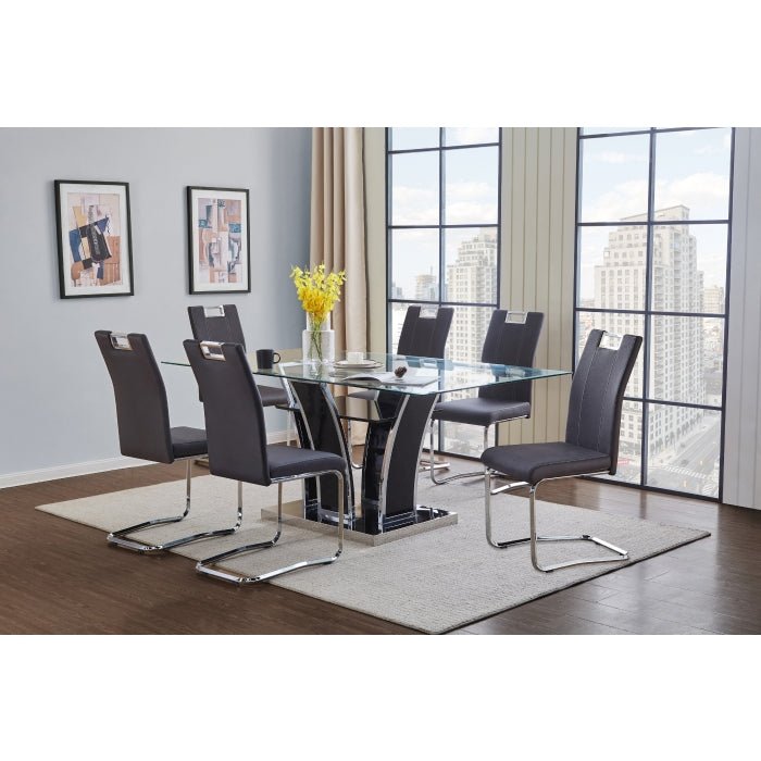 Betmar 7-Piece Dining Table Set with Chairs - Modern Kitchen & Dining Room Furniture for Family Meals & Entertaining Guests