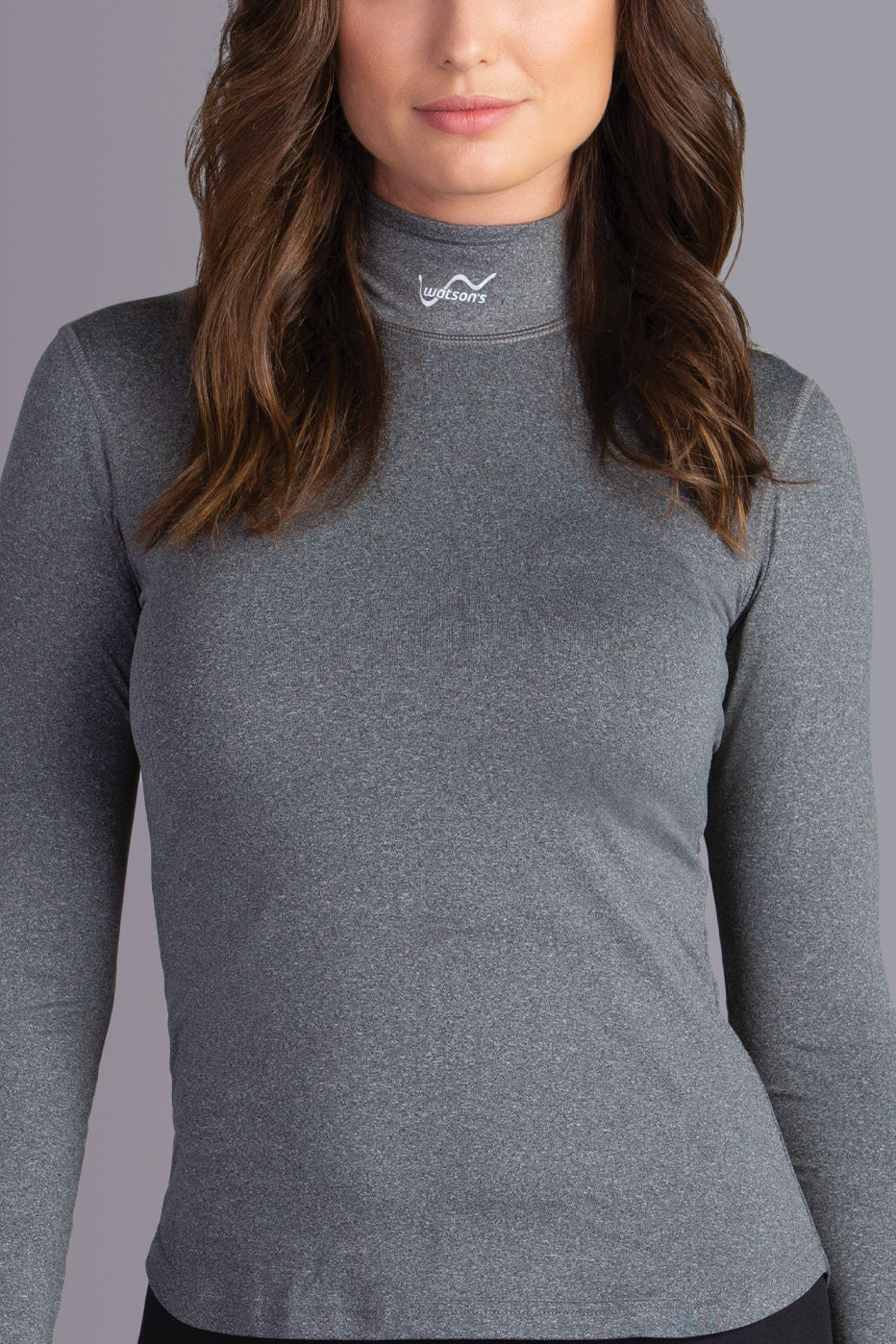 Women's High-Performance Thermal Mock Neck Long Sleeve Shirt - Warm & Comfortable Base Layer for Winter, Running, Hiking & Outdoor Activities